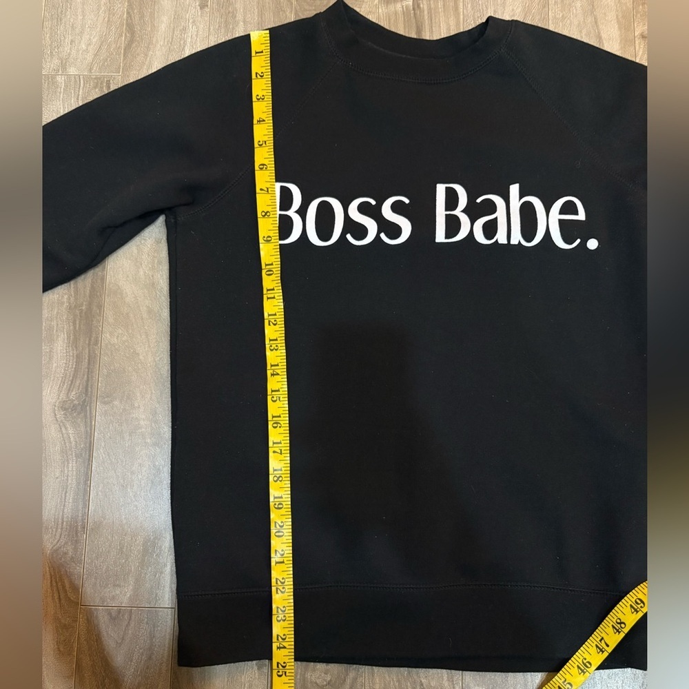 Brunette The Label Black 'Boss Babe' Sweatshirt - Picture 9 of 9